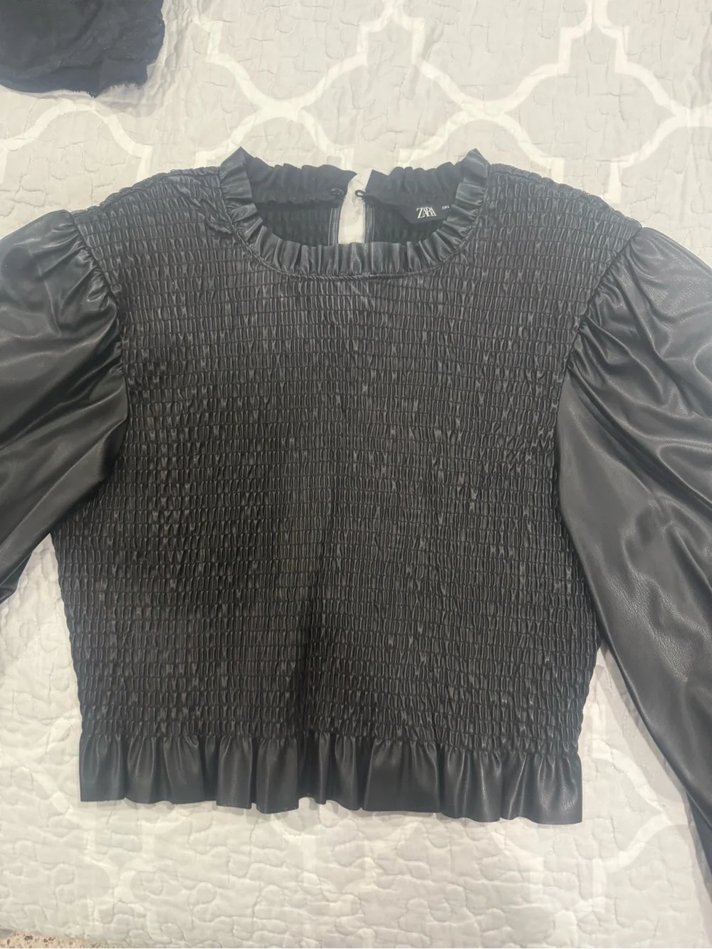 Zara fitted smocked